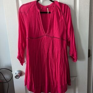 Pink free people dress